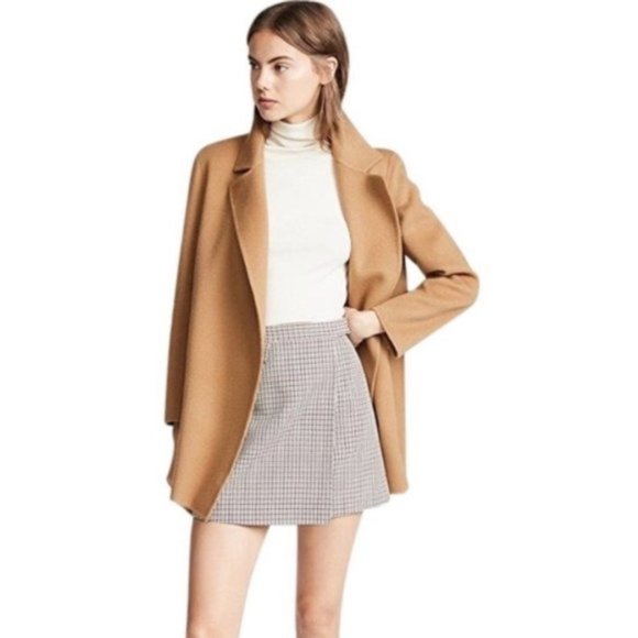 Theory Jackets & Blazers - NWT Theory Sileena Wool Cashmere Jacket Coat in Buckwheat